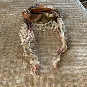 Handcrafted, beautifully, embellished multicolor scarf